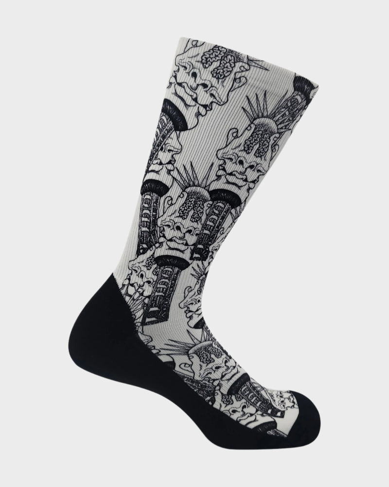Lunar Crew Socks - White