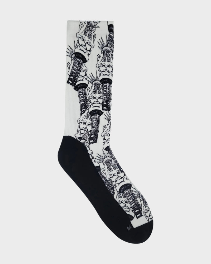 Lunar Crew Socks - White
