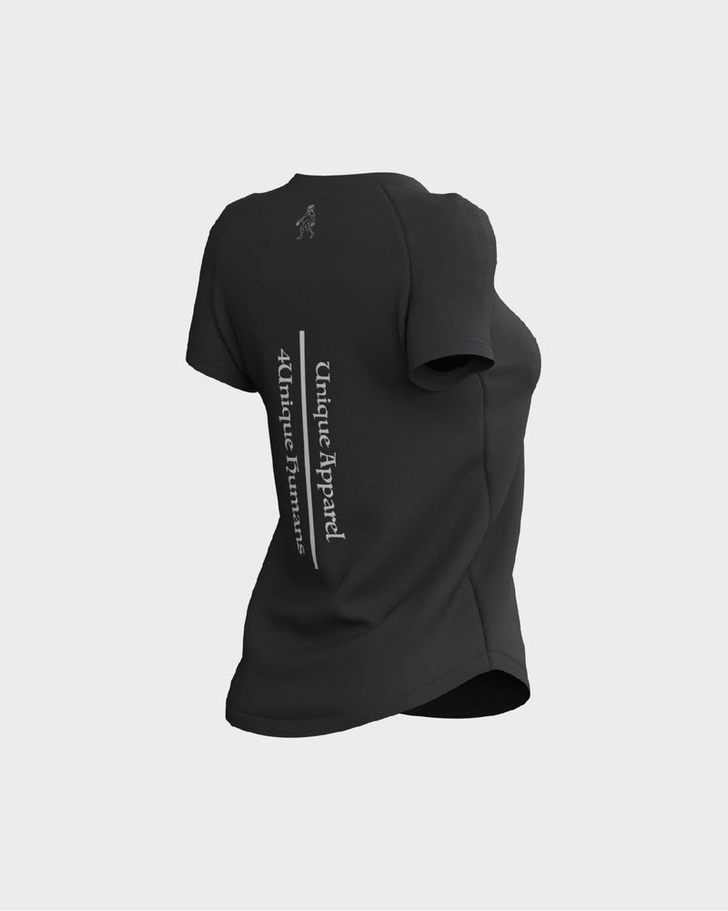 Stratus Scallop Tee - Graphite & Ghost White