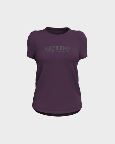 Stratus Scallop Tee - Nova & Dark Matte Grey