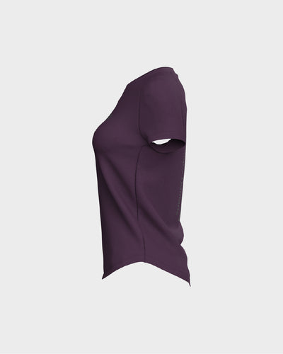 Stratus Scallop Tee - Nova & Dark Matte Grey