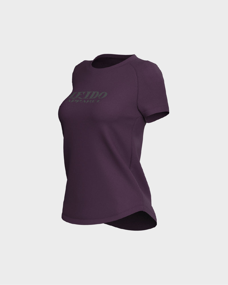 Stratus Scallop Tee - Nova & Dark Matte Grey
