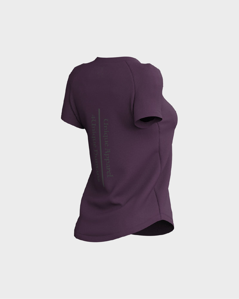 Stratus Scallop Tee - Nova & Dark Matte Grey