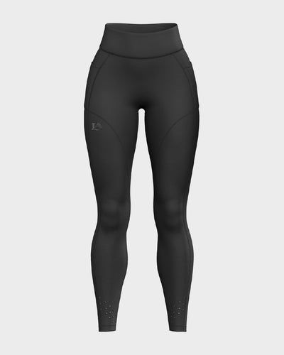 Nebula High Waisted Functional Leggings - Obsidian