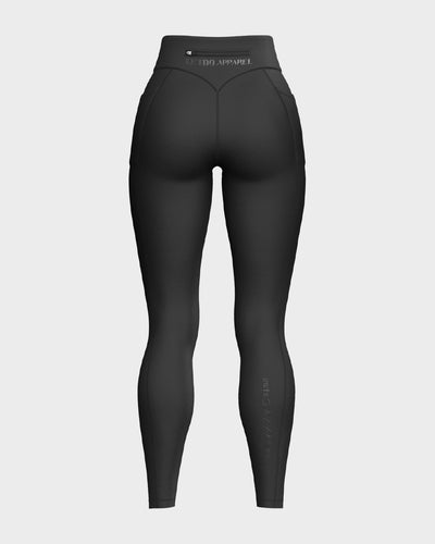 Nebula High Waisted Functional Leggings - Obsidian