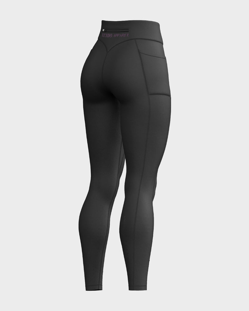Nebula High Waisted Functional Leggings - Obsidian & Nova