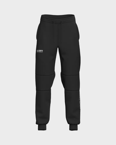 Comet Panelled Joggers - Obsidian & Ghost White