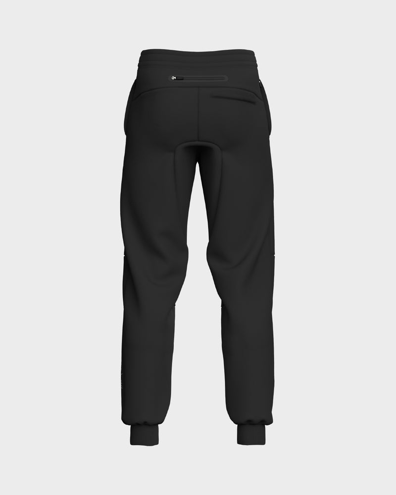 Comet Panelled Joggers - Obsidian & Ghost White