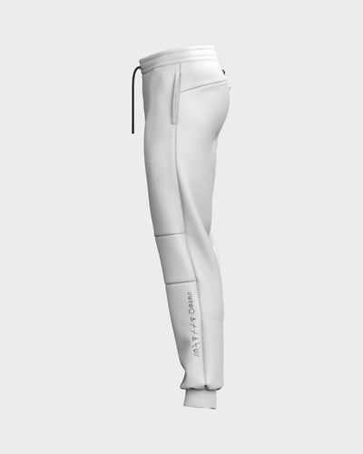 Comet Panelled Joggers - Ghost White