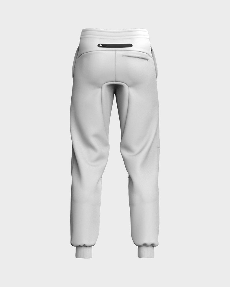 Comet Panelled Joggers - Ghost White