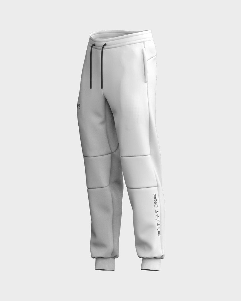 Comet Panelled Joggers - Ghost White